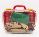 Genuine Rare Vintage Battat Traxx Travel Train Set Bb8828 Red