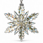 2026 Crystal Snowflake Christmas Ornament Glass Tree Hanging Holiday Decor