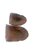 Pair Antique Cast Iron Architectural Salvage Native American Face Wall Plaque 4 
