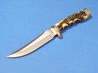 Schrade 153uhcp Uncle Henry Golden Spike Delrin Stag Knife 9 1 2  Overall 153uh