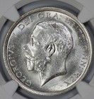 1916 Great Britain Silver 1 2c Half Crown Ngc Ms 63