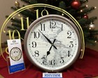 Rhythm Musical Wall Clock 12 Melody    earth    Cmh766ur06 Navigational Americas Map