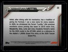 2020 Topps Chrome Sapphire Formula 1 Sebastian Vettel 23 Scuderia Ferrari