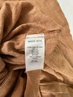 West Elm Rust Burnt Orange Linen Duvet Queen 92 X 88