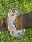 Antique Imperial Japan Emperors Guard  Samurai Katana  old Flag  Brass And Wood