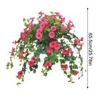 Artificial Flowers Uv Resistant Faux Hanging Flowers Shrubs Indoor Outdoor Decor