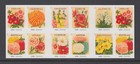 Us  4763b Vintage Seed Packets Complete Ds Booklet Of 20 Mint Never Hinged