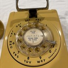 Vintage Itt 1984 Harvest Gold Rotary Dial Wall Phone And Handset-no Cord