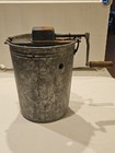 Vintage 1940s Hand Crank 2 Quart Galvanized Metal Ice Cream Maker