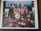 The Beatles    sgt  Pepper    Large Size  18    By 15    Lithograph In Frame W  C o a 