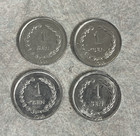 4 Pcs 1 Sen Indonesia Soekarno Sukarno Irian Barat West Irian 1962 Coin