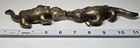    vintage Brass Interlocking Belt Buckle Mythical Beast Dragon Guardian