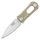 4 5  Full Tang Tactical Tan Neck Fixed Blade Knife Hunting Tool