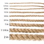Golberg 3 Strand Natural Fiber Tan Manila Rope Available In Many Sizes   Lengths