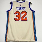 Karl-anthony Towns  32 New York Knicks Stitched Basketball Jersey Cream S-2xl