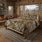 Realtree 4-piece Twin Size Bed In A Bag Set  1 Comforter  1 Fitted Sheet  1 Flat