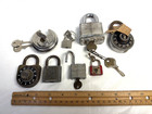 Vintage Padlock Lock Lot Yale Master Abus Slaymaker Keys As Is