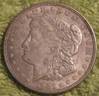 1921 Morgan Sticker Dollar Phillips 66 Refinery Okmulgee Oklahoma