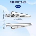 25 Pcs Metal Alligator Clip Spring Clamps  35mm Small Metal Alligator Clips