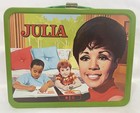 Rare Vintage 1969  julia  Metal Lunch Box   Matching Thermos-  119 Excellent   