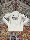 Adidas Real Madrid 25 26 Long Sleeve Home Authentic Jersey Men   s M Jn8884 New