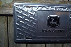 John Deere Silver License Plate With Black Logo - Licensed Product 12 X 6 