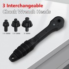 Drill Chuck Key Wrench Ratchet Spanner 1 5-10mm 1 5-13mm 3-16mm For Drill Press