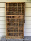 Antique Wooden Printers Drawer J47 Hamilton Letterpress Type Trinket Tray