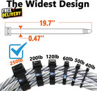 Black Zip Ties Heavy Duty 20 Inch Outdoor 250lb Extra Large Cable Tie Wrap    
