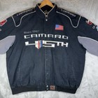 Camaro Collage Racing Jacket Mens 3xl Black Jh Design Authentic Embroidered