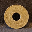 1946 Palestine  british Mandate  5 Mils  Late George Vi  Km-3  pa9 