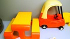 Little Tikes Vintage Dollhouse Lot 24pc Mini Furniture People Family Coupe Baby