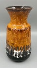 Vintage Austria Austrian Fat Lava Ceramic Vase 5035-15 6  Tall 1960 s Excellent