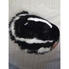 Fao Schwarz Big Tails Skunk Plush Stuffed Animal Black White Striped New