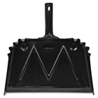 Genuine Joe Scope Dust Pan - 16  Wide - Metal - Black  gjo-85151   gjo85151 