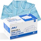 Jmu Astm Level 3 Face Masks 4-ply Bfe 98  Disposable Medical Shield Mask