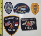 Lot Of 5 Washington Nc Police Patches Beaufort County North Carolina