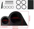 Dash Mount Midrange   Tweeter Pods Boxes 2-way Speaker Bracket Housing Plastic