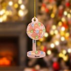 Pink Fan Christmas Light Tree Ornament  Custom Car Ornament