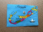 Bermuda 1963 Island Map Card To Us  15-color Qeii Definitive Franking  sg163 179