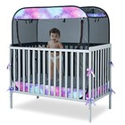 Portable Baby Crib Net Safety Mesh Tent pop Up Infant Mosquito Unicorn Galaxy