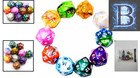 Mixed Color D20 Dice Set - 10 Durable Acrylic Polyhedral Dice For Rpg Lovers