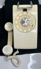 Vtg Western Electric Bell Sys Rotary Dial Phone Wall Mount 554 Beige Untested