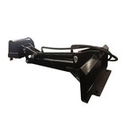 Agt 12in Single Arm Digger Bucket Backhoe Attachment For Mini Skid Steer Loaders