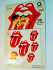 Rolling Stones Vintage 1983 Tongue Decals Stickers Rock   Roll Nos  Mip  1
