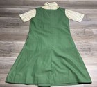 Vintage 60s 70s Girl Scouts Uniform 3 Piece Green Dress Pants Shirt Size 14 16