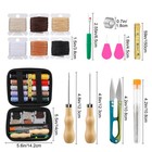 Leather Sewing Kit Heavy Duty Repair Tools For Car Seat Sofa Bag Diy W  10 Color