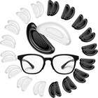 20 Pairs Eyeglass Nose Pads For Glasses - 1 0mm Ultra Thin Silicone Anti-slip