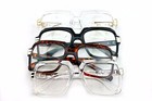 Clear Lens Glasses Eyeglasses Retro Vintage Classic Square Uv400 Protection