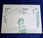 Larry Bird s Boston Connection  Terre Haute In  Restaurant Menu  Vintage  Vg  